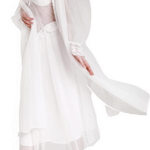 Women Nightgown Nightdress Nightwear Sleepwear Lingerie With Robe Set